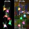 Green Hummingbird Solar Wind Chimes Colors Changing Lights, Best Gifts for Mom Grandma Women Mothers, Decorations Windchimes Outdoor Garden Yard Decor